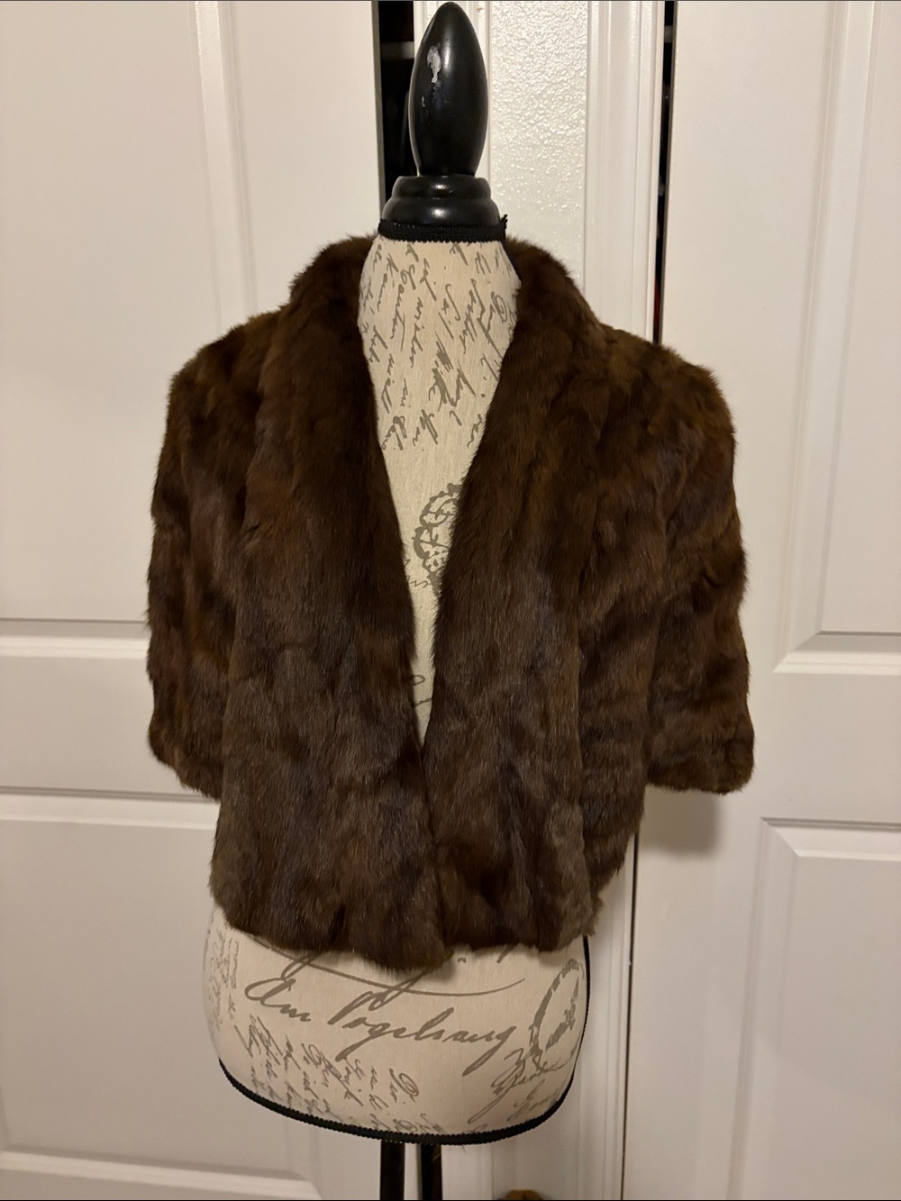 Brown Short Fur Shrug